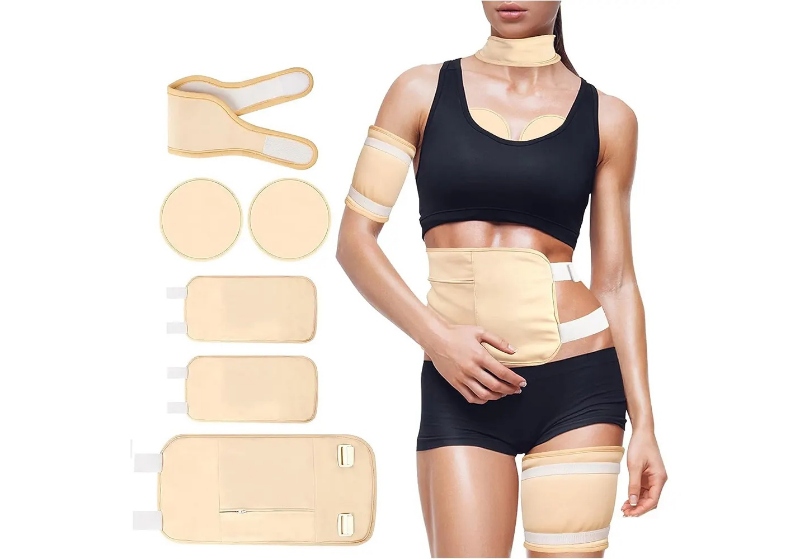 Slika Set od 6 kompresa za primjenu ricinusovog ulja