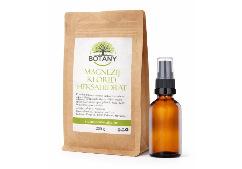 Slika Magnezij klorid heksahidrat 200g + staklena bočica 100 mL s raspršivačem